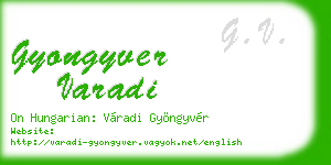 gyongyver varadi business card